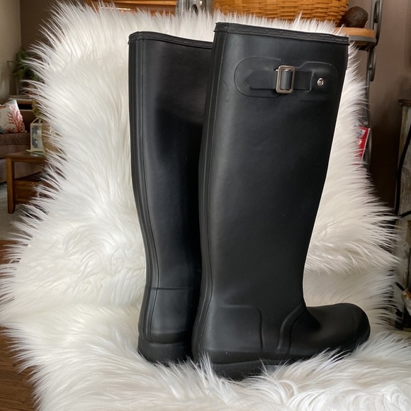 Hunter original tour packable rain boots tall size 8 - Picture 3 of 10